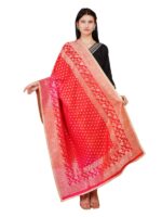 Way2Like Women Banarasi Silk Chunni Dupatta Scarf Wedding Party Wear Hijab Stole