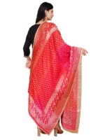 Way2Like Women Banarasi Silk Chunni Dupatta Scarf Wedding Party Wear Hijab Stole - Image 3
