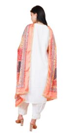 Way2Like Pakistani Dupatta Traditional Chinnon Party Wear Heavy Work Scarf Women - Image 3