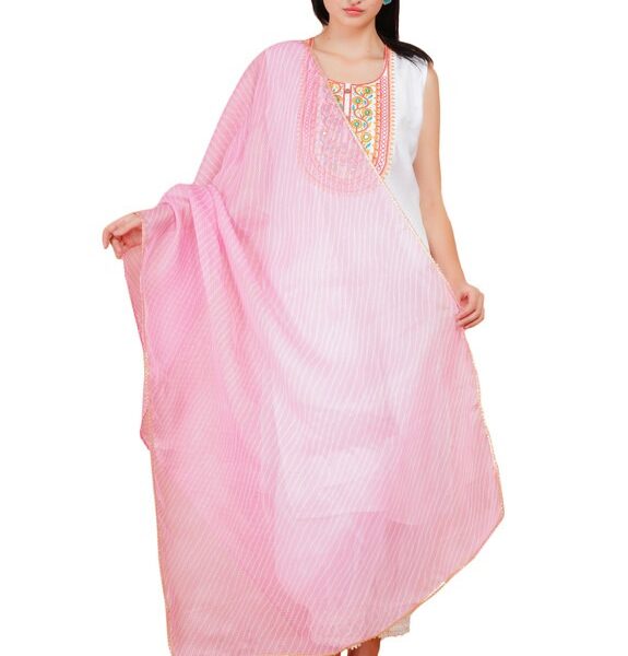 Way2Like Women Leheriya Dupatta Chiffon Rajasthani Scarves Chunni Party Wear