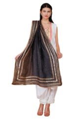 Way2Like Designer Dupatta Gotta Patti Art Silk Chunni Ethnic Style Hijab Scarf - Image 4