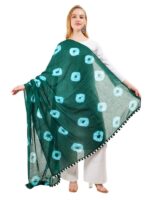 Dupatta Pure Cotton Bandhani Printed Long Stole Veil Hijab Scarf Wrap - Image 9