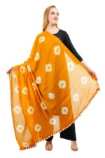 Dupatta Pure Cotton Bandhani Printed Long Stole Veil Hijab Scarf Wrap - Image 6