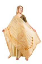 Silk Dupatta With Tassel Gota Patti Lace Chunni Ethnic Hijab Scarf Wrap - Image 10