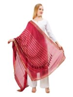 Silk Dupatta With Tassel Gota Patti Lace Chunni Ethnic Hijab Scarf Wrap - Image 8
