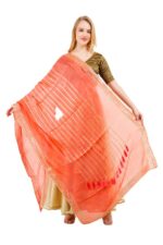 Silk Dupatta With Tassel Gota Patti Lace Chunni Ethnic Hijab Scarf Wrap - Image 6