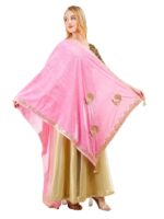Dupatta Velvet Peacock Design Gota Patti Work Hijab Chunni Scarf Wrap - Image 14