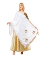 Dupatta Velvet Peacock Design Gota Patti Work Hijab Chunni Scarf Wrap - Image 5