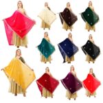 Velvet Dupatta Gota Patti Work Embroidery Chunni Hijab Scarf Party Wrap
