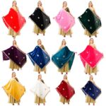 Velvet Dupatta Heavy Gota Patti Leaf Work Chunni Hijab Scarf Party Wrap