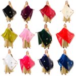 Dupatta Velvet Peacock Design Gota Patti Work Hijab Chunni Scarf Wrap
