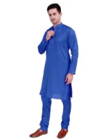 Dupion Silk Kurta Pajama Set Stylish Straight Ethnic Dress Festival Wedding Wear - Image 7