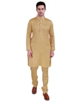 Dupion Silk Kurta Pajama Set Stylish Straight Ethnic Dress Festival Wedding Wear - Image 6