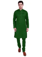 Dupion Silk Kurta Pajama Set Stylish Straight Ethnic Dress Festival Wedding Wear - Image 5